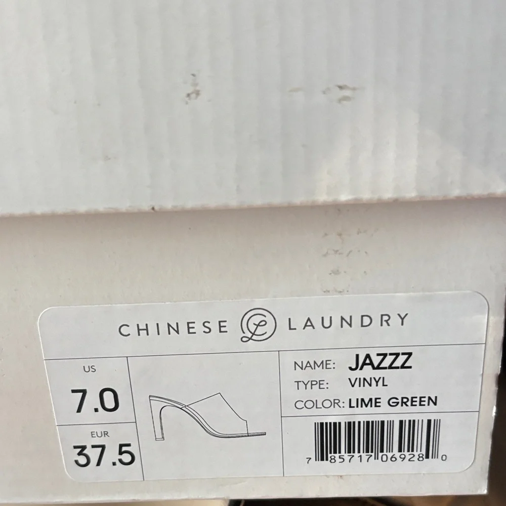 Chinese Laundry Lime Green Clear Strap Heels - Picture 7 of 8
